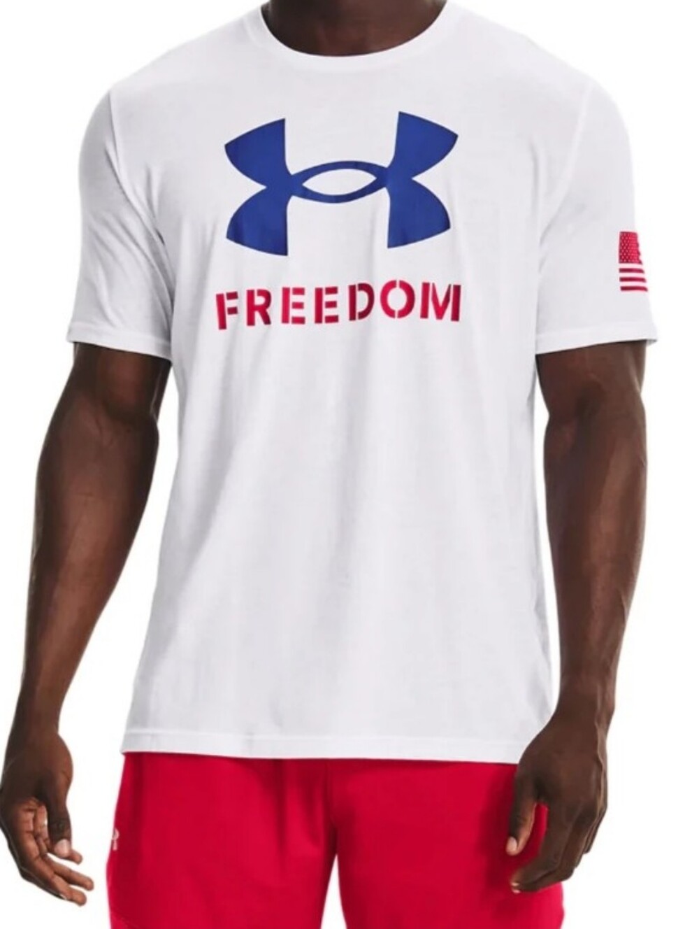 Under Armour Men's UA Freedom Logo Short Sleeve T-Shirt Tee  XL  NWT